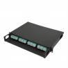 China 96 Port MPO Patch Panel High Density Multiple Polarities Black Shell factory