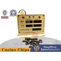 China Custom Acrylic Bull Casino Betting Display Card High Transparent for sale