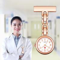 China ALK FOB Nurse Pocket Watch Black Nurse Watch Keychain Hospital Clock Pink Luminous Watches Doctor Nursing Gift factory