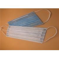 Quality Dust Proof Earloop Procedure Masks / Breathable Face Mask Surgical Disposable for sale