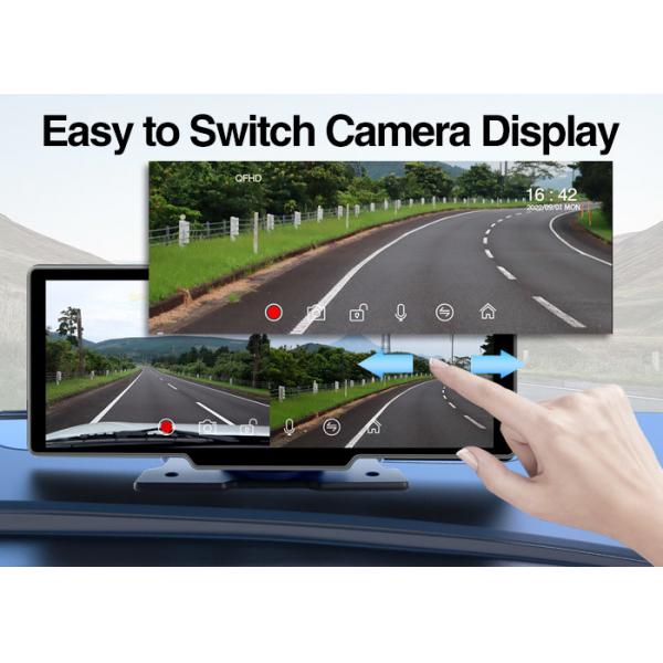 Quality 11.25 Inch Portable Car Stereo Wireless Carplay 4k Dual Dash Camera Mirror Adas for sale