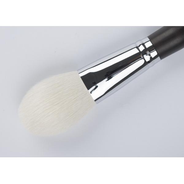 Quality Elite White Slight Tapered Blush Organic Makeup Brushes / Cosmetic Brush Set for sale