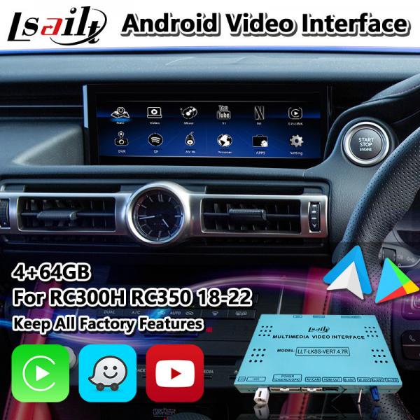 Quality Lsailt Android Carplay Video Interface for Lexus RC 300h 350 300 F Sport 2018-2023 for sale