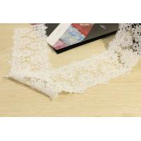 China Earloop Guipure Lace Trims , Scalloped Lace Trim For Multifeature factory