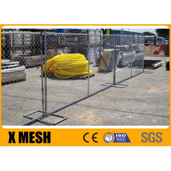Quality Cyclone 9 Gauge Wire Chain Link Temporary Fencing 10 Ft Width 6 Ft High for sale