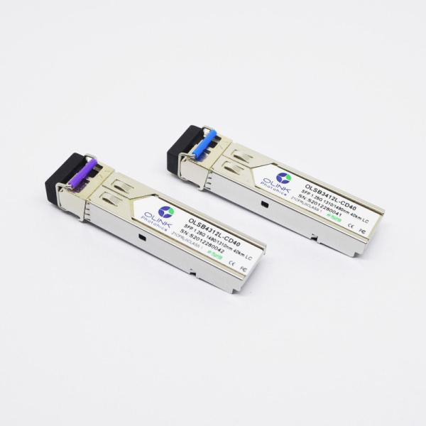 Quality TX1310nm RX1490nm 40km SFP Optical Transceivers for sale