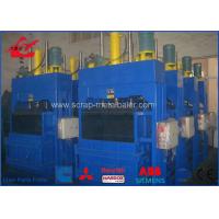 Quality Large Capacity Waste Paper Baler Machine For Cardboard 60 - 120kg Bale Weight for sale