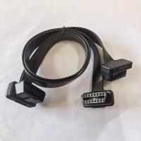 China Flat GPS Cable 16 Pin Obd J1962 , Male To Dual Female Obd2 Scan Cable factory