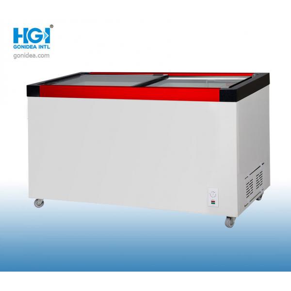 Quality 268 Liter 110V Deep Chest Freezer Red 9.5 CUFT Stainless Steel Deep Freezer for sale