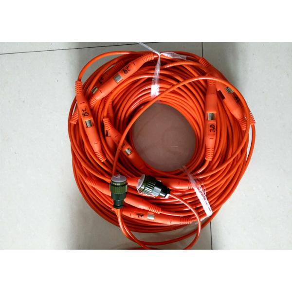 Quality 30 Channel Seismic Cable 30 Split Spring Take - Out Molded Type for sale