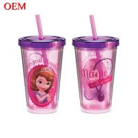 China Straw Cup Custom Little Princess Sofia 3D Water Bottles Applicable For Boiling Water With Lid Accessories factory