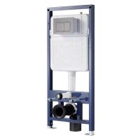 China Blue Frame and White Tank Enclosed Toilet Flush System with Inwall Installation factory