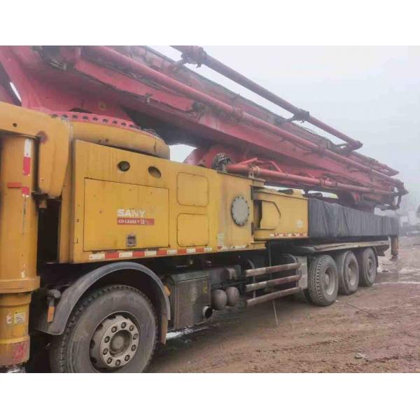 Quality Sany 66M Used Concrete Pump With Mercedes Chassis Model 2017 for sale