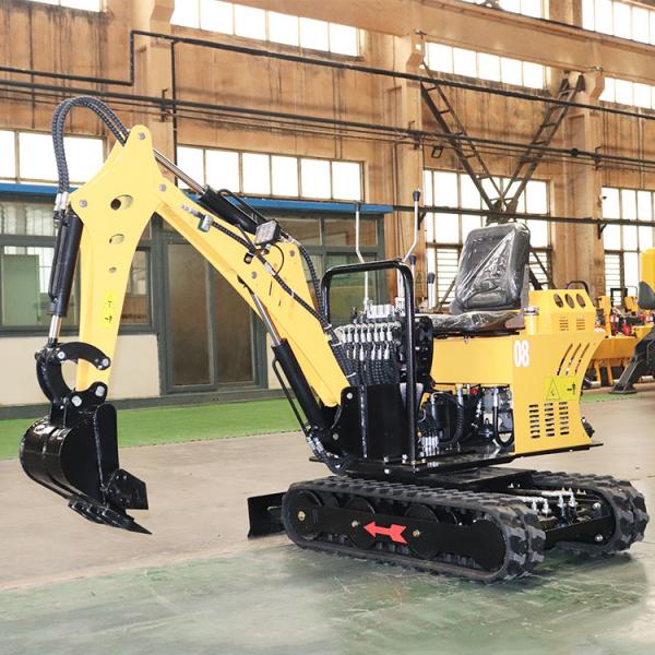 Quality Customized Yellow Mini Excavator Machine 800kg With Changchai Engine for sale