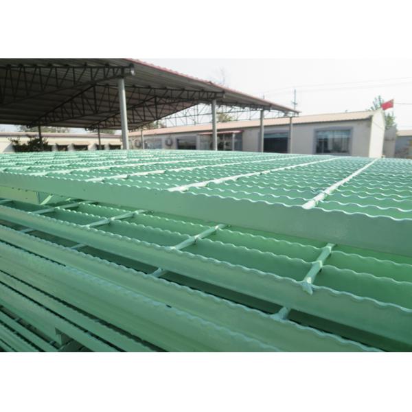 Quality PVC Coated Catwalk Grating Walkway , Galvanized Serrated Metal Grate Platform for sale