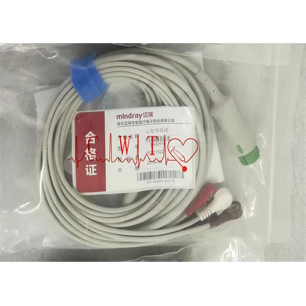 Quality 12 Pin Patient Monitor Accessories , 1m 5 Lead Ecg Cable for sale