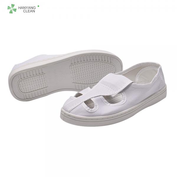 Quality Four Holey Anti Static Shoes , TC Canvas Upper Electrostatic Dissipative Shoes for sale