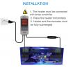 China Hygger Saltwater Tank Titanium Tube Submersible Pinpoint Aquarium Heater with Digital Thermostat, IC Temp Controller 50- factory