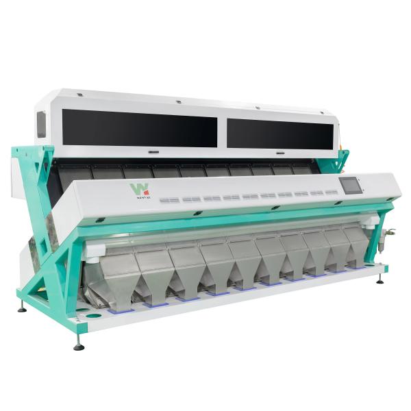 Quality 10 Chutes Wheat Color Sorter , 15t/h Optical Color Sorter for wheat for sale