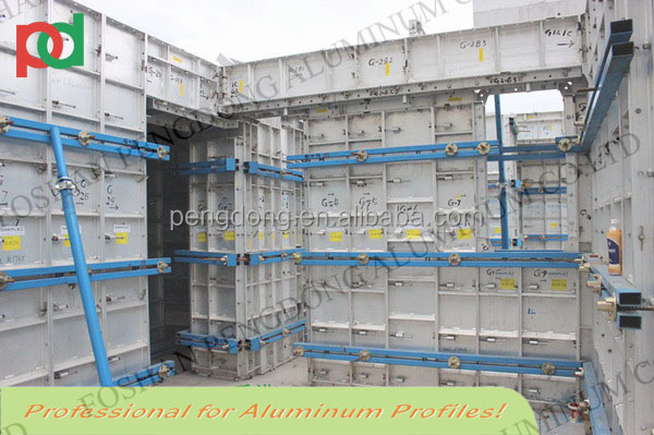 Good quality 6061-T6 Aluminium concrete formwork panel