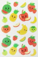 China Pretty Design Custom Puffy Stickers / Puffy Fruit Stickers Easy Removable factory