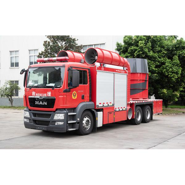 Quality Germany MAN Smoke Exhaust Special Fire Fighting Truck with Water Tank for sale
