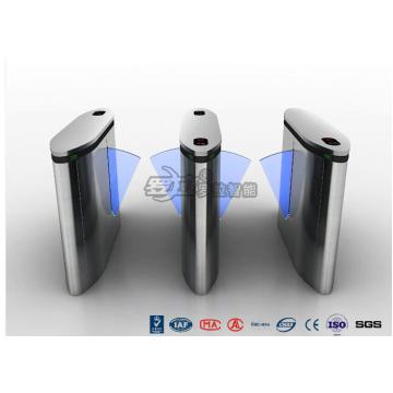 Quality IP54 Anti - Breakthrough Flap Turnstile Speed Automatic Gates Barcode System for sale