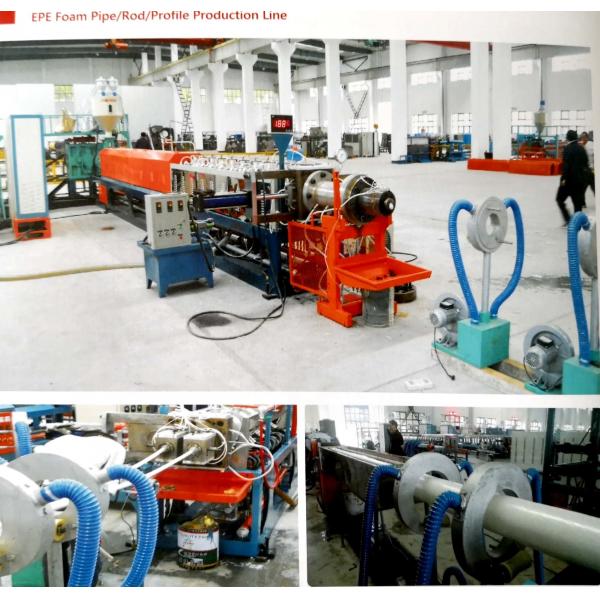 Quality SP-75 EPE foam pipe/rod profile production line for sale