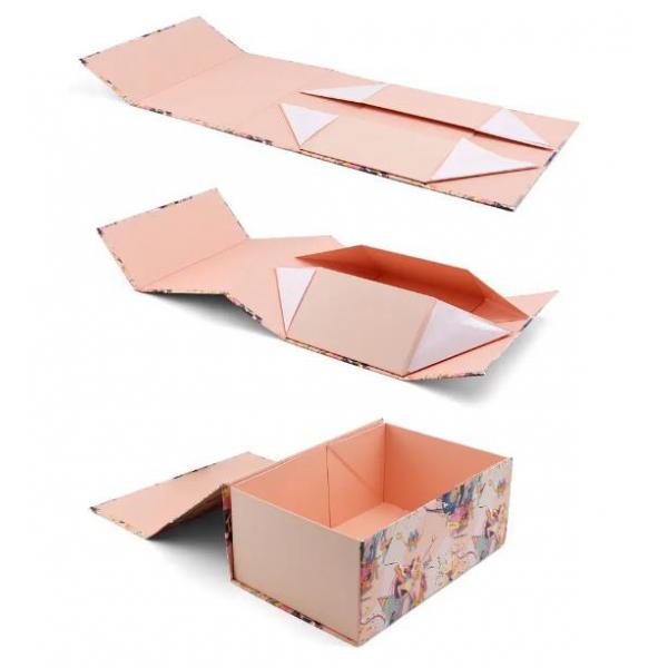 Quality Custom Flat Shipping Rigid Foldable Paper Gift Box For Beatuty Care​ for sale
