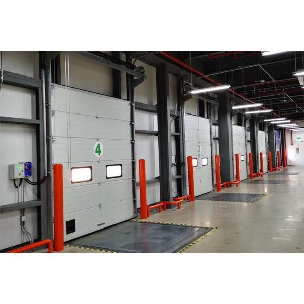 Quality Automatic Vertical Lifting Industrial Sectional Doors Polyurethane Foam Insulation for sale
