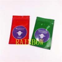 China Custom LOGO grip sealed flat mylar foil bags with clear window for Chia Seed factory