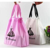 China Cloth Packaging, Apparel Bags, Merchandise Pink and Purple Thick Plastic PVC Gift Bags Retail Clothing Shopping Bags factory