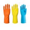 China Heavy Weight Dip Flocklined Latex Household Cleaning Gloves for Restarant factory