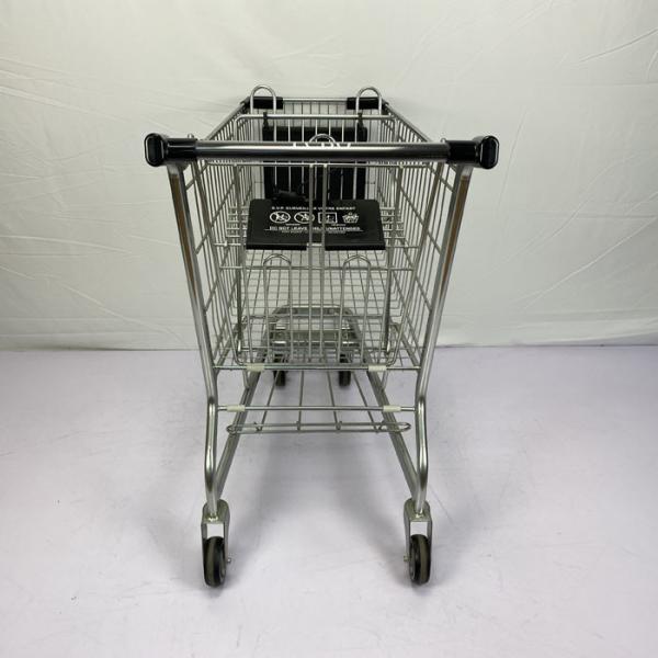 Quality American Style Metal Grocery Shopping Trolley 110Kgs Loading Capacity With Logo for sale