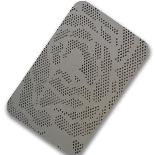 Quality AiSi Slotted Perforated Sheet Metal Wall Decor 1.5 Mm Stainless Steel Sheet for sale