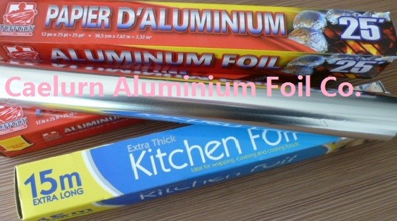 Quality Width 30cm Food Safe Aluminum Foil , Cooking Paper Foil Silver Color for sale