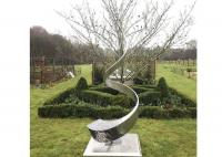 China High Polished Stainless Steel Sculpture Contemporary Metal Landscape Sculpture factory
