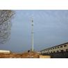 China Hot Dip Galvanization Tapered Monopole Antenna Tower , 45m Octagonal Tapered Steel Structure Tower factory