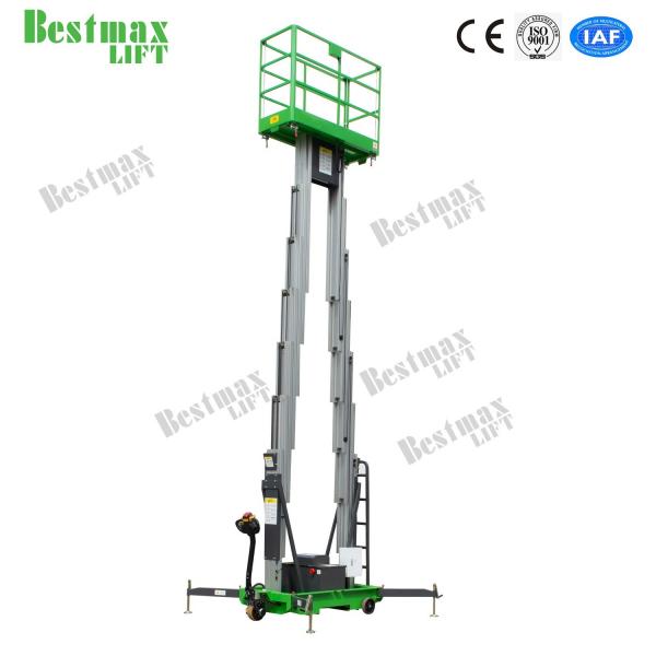 Quality 6m Platform Height Mobile Vertical Lifting Platform With Double Mast for sale