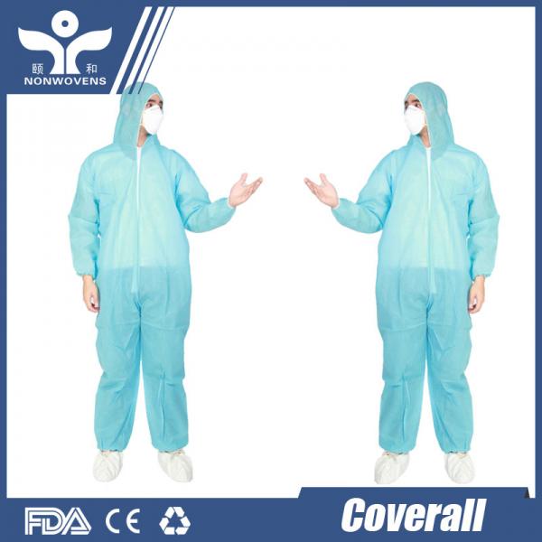 Quality Construction Disposable Coverall Suits 30-40gsm Dust Proof Disposable Full Body for sale