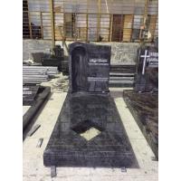 China Granite Headstones And Grave Markers , Tombstone Black Polished Granite Headstones factory