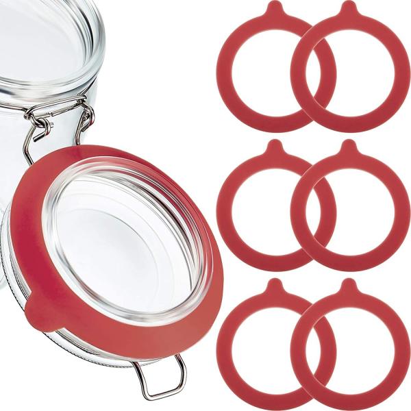 Quality Red Color Gasket Rubber Seal Non Toxic Waterproof For Jars Container for sale