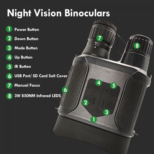 Quality NV400PRO Infrared Day and Night Vision Binoculars Telescope for Hunting for sale