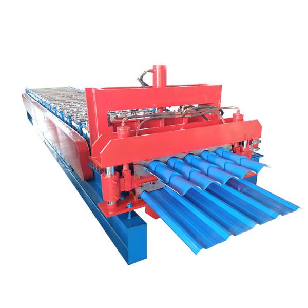 Quality Customized blue Double Layer Forming Machine Roof Automatic Tile Roll Making for sale