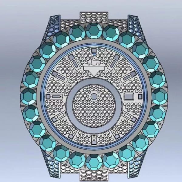 Quality Excellent Polish VVS Moissanite Diamond Watch Hip Hop Iced Out Watches With GRA for sale