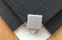 China Hotsale 25x25x4MM Black Glass Protector Rubber Eva Pads for Glass Packing &amp; Shipping by Sheet factory