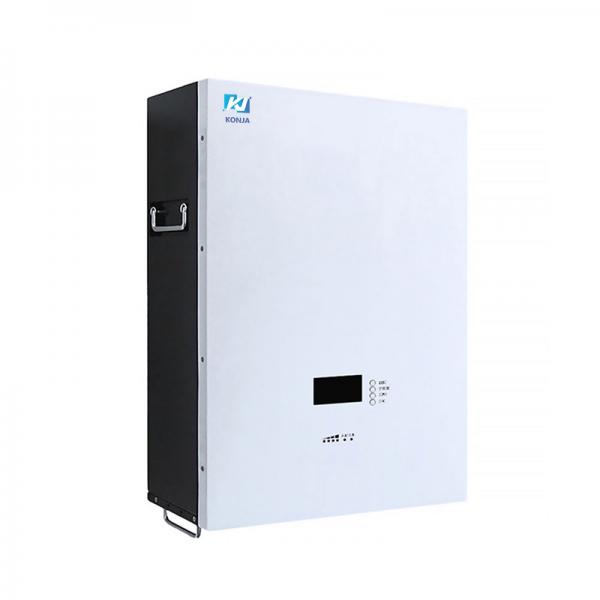 Quality KonJa 24/7 Smarting Monitoring Wall Mounted Solar Battery 48V 150Ah 7.2kWh Solar Battery For Household for sale