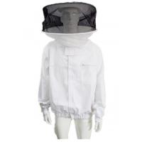 Quality Round Veil White Bee Jacket with Round Hat of Beekeeping Protective Clothing for sale