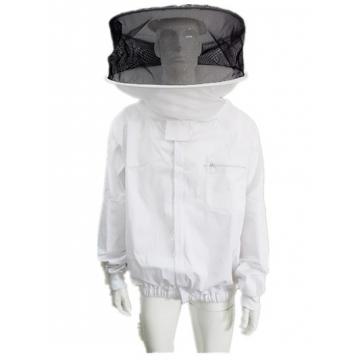 Quality Round Veil White Bee Jacket with Round Hat of Beekeeping Protective Clothing for sale