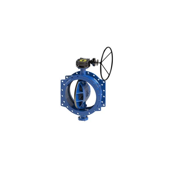 Quality Long Life Ductile Iron Double Eccentric Butterfly Valve Both Side Seal Available for sale